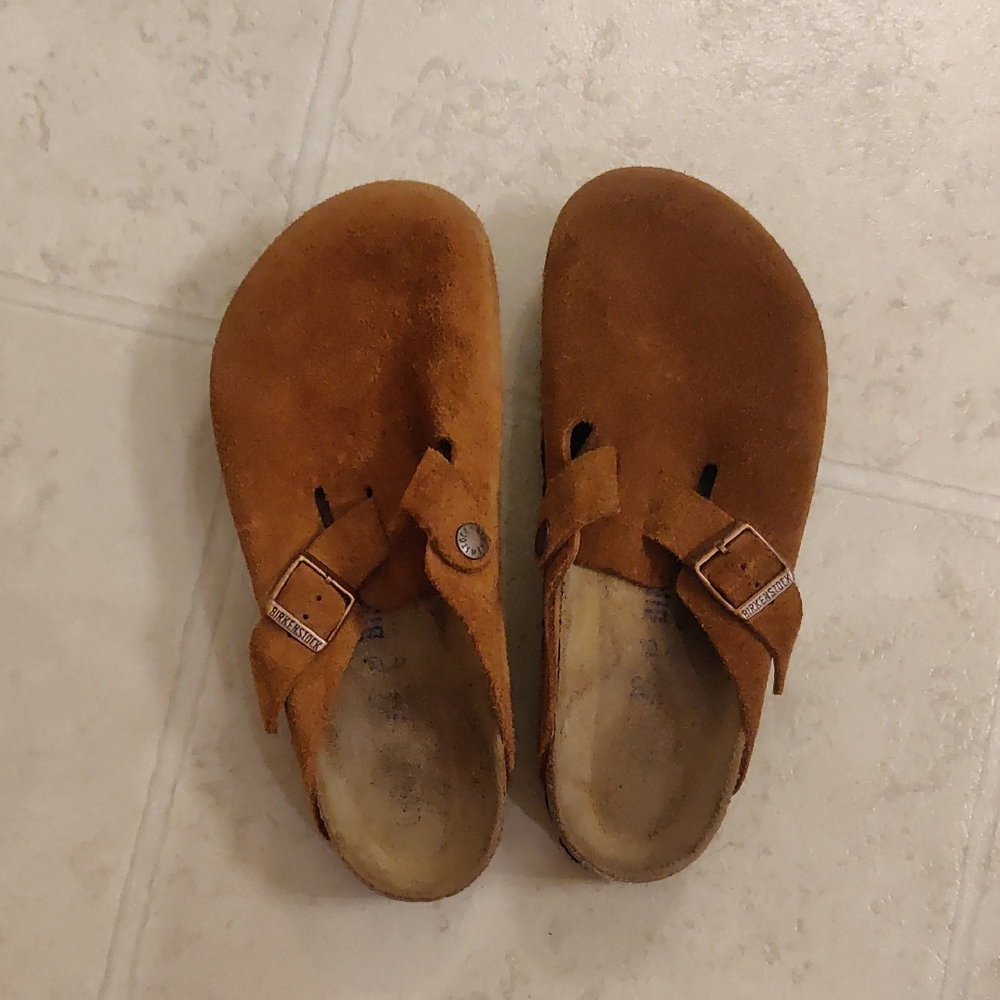 BIRKENSTOCK BOSTON WOMEN'S CLOGS SUEDE  Vintage Inspired Y2K Outdoors Cottagecor